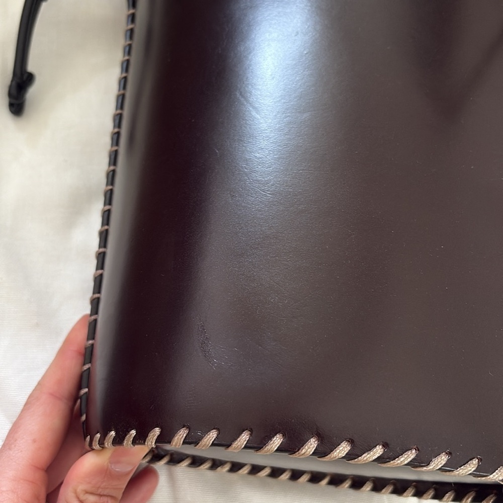 EUC Chloe Louella Bucket Bag in Ebony Brown Large Size - Picture 12 of 13